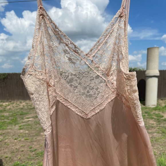 Vintage mauve pink sexy nightgown slip - Picture 14 of 17